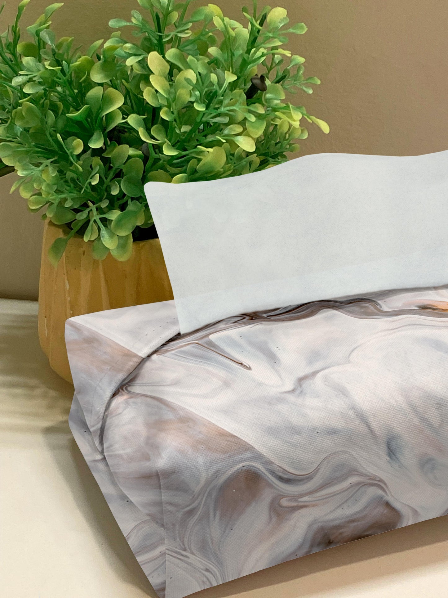 Printed - Quartz Tissue Box Trendy Home