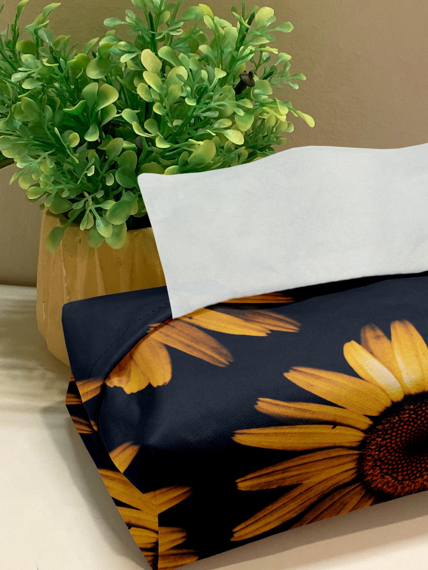 Printed - Sunflower Tissue Box Trendy Home