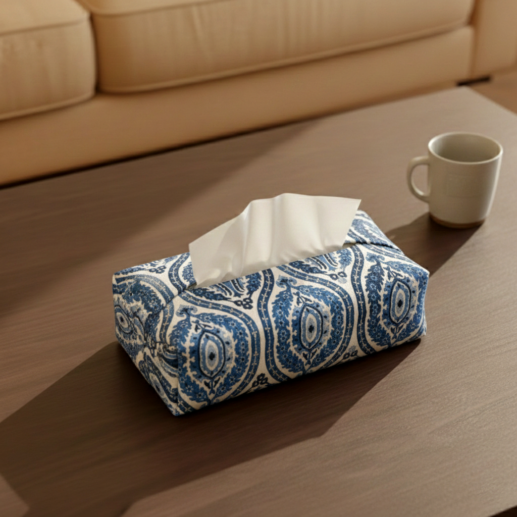 Printed - Moroccan Motif Tissue Box Trendy Home