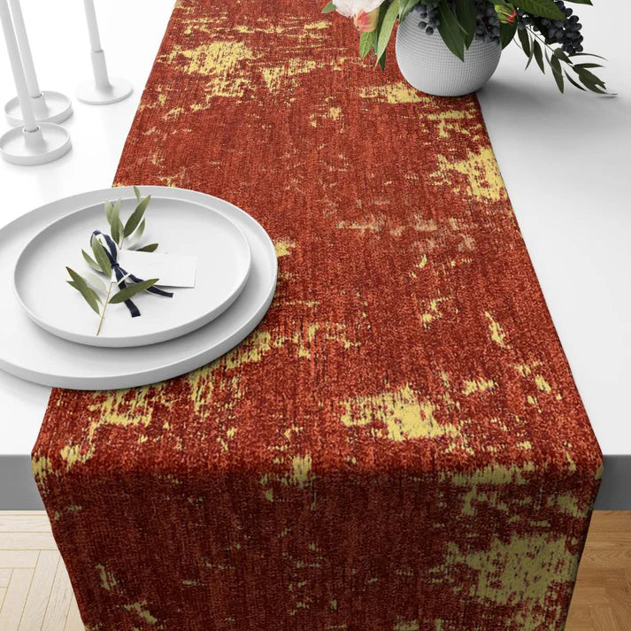 Shanghai Velvet - Rust Table Runner Trendy Home
