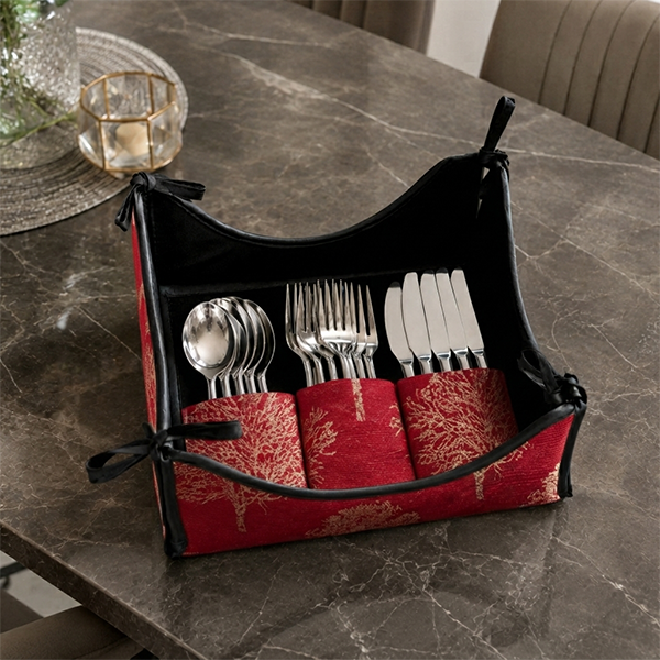 Shanghai - Ruby Cutlery Tray