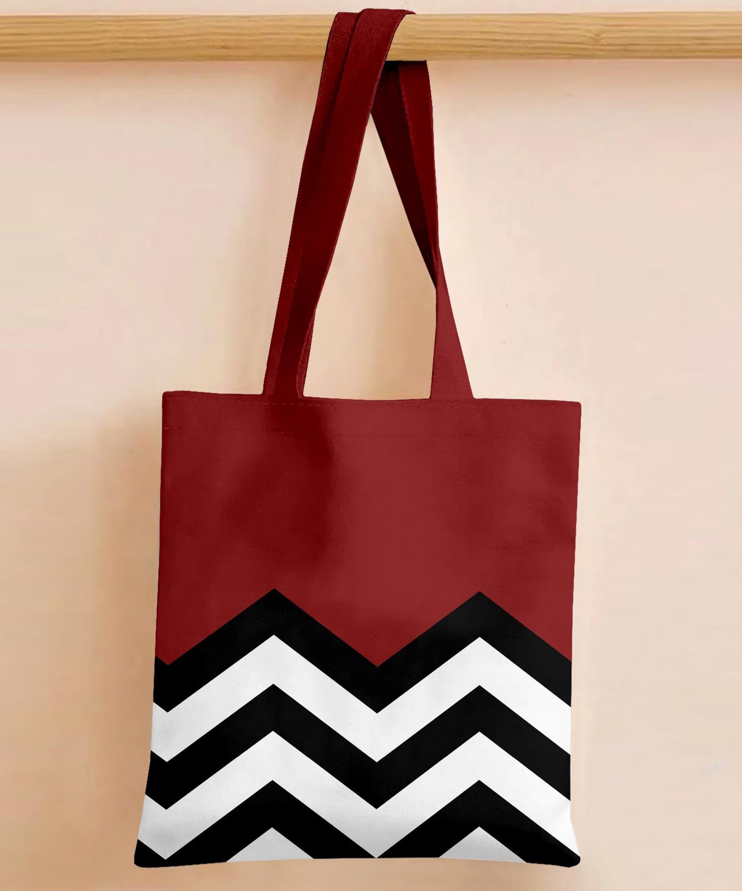Printed - Lisbon Red Tote Bag Trendy Home