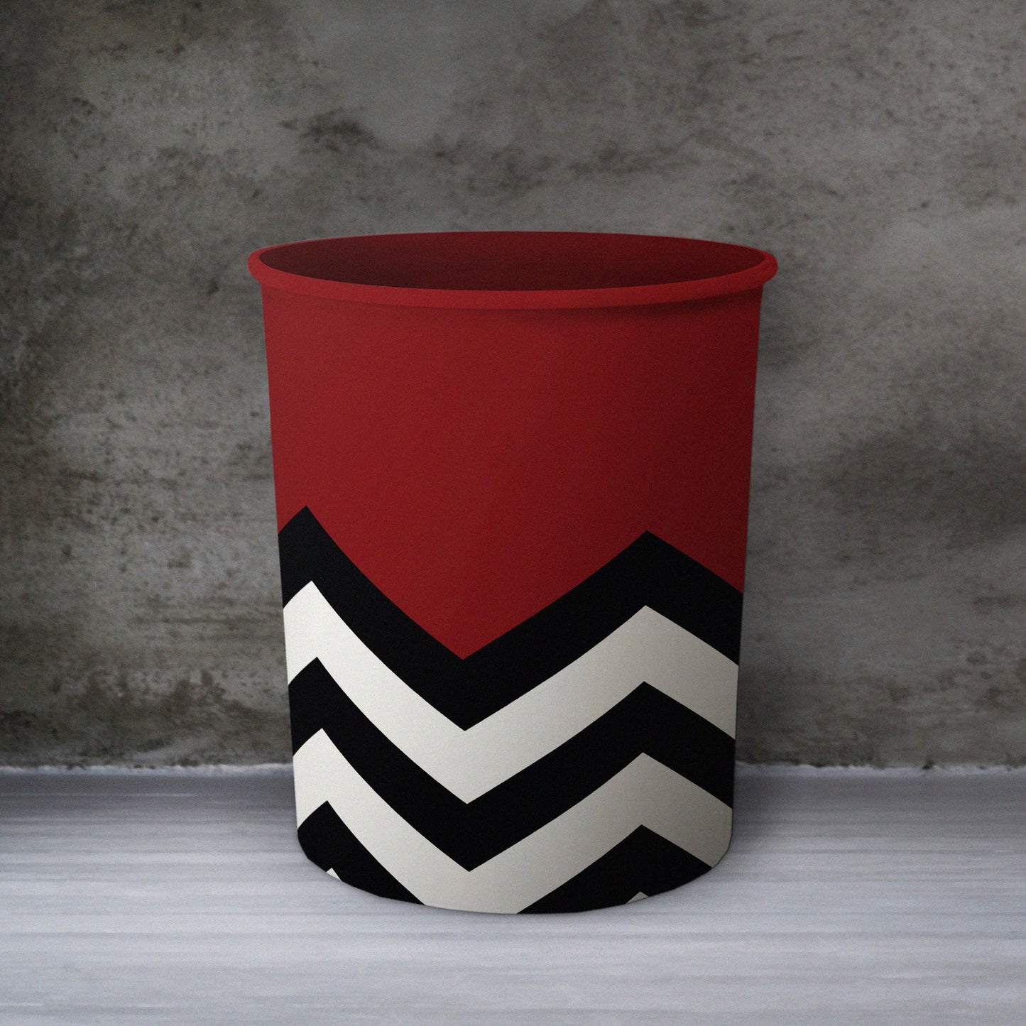Printed - Lisbon Red Dustbin Trendy Home