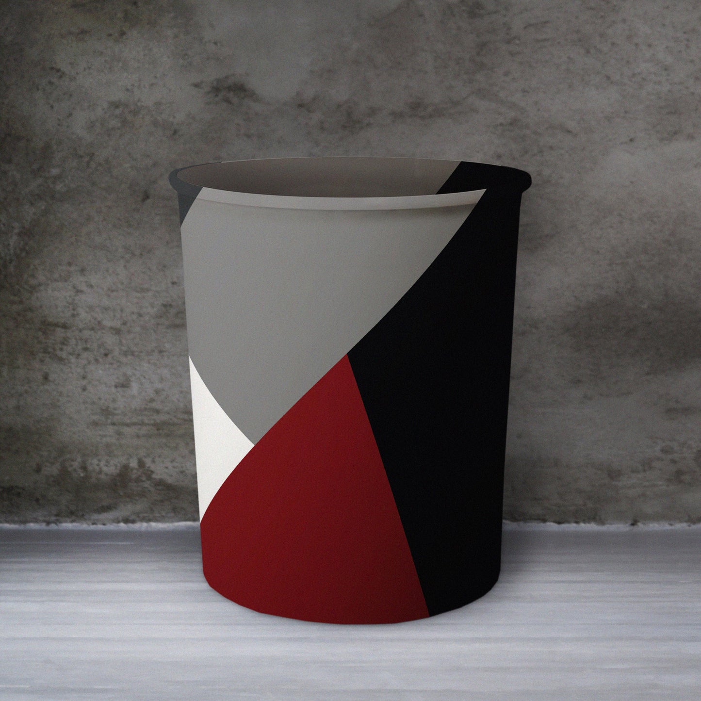 Printed - Victoria's Red Dustbin Trendy Home