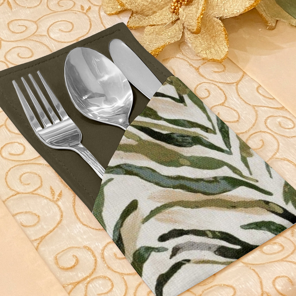 Printed - Sage Serengeti Cutlery Pouch Trendy Home