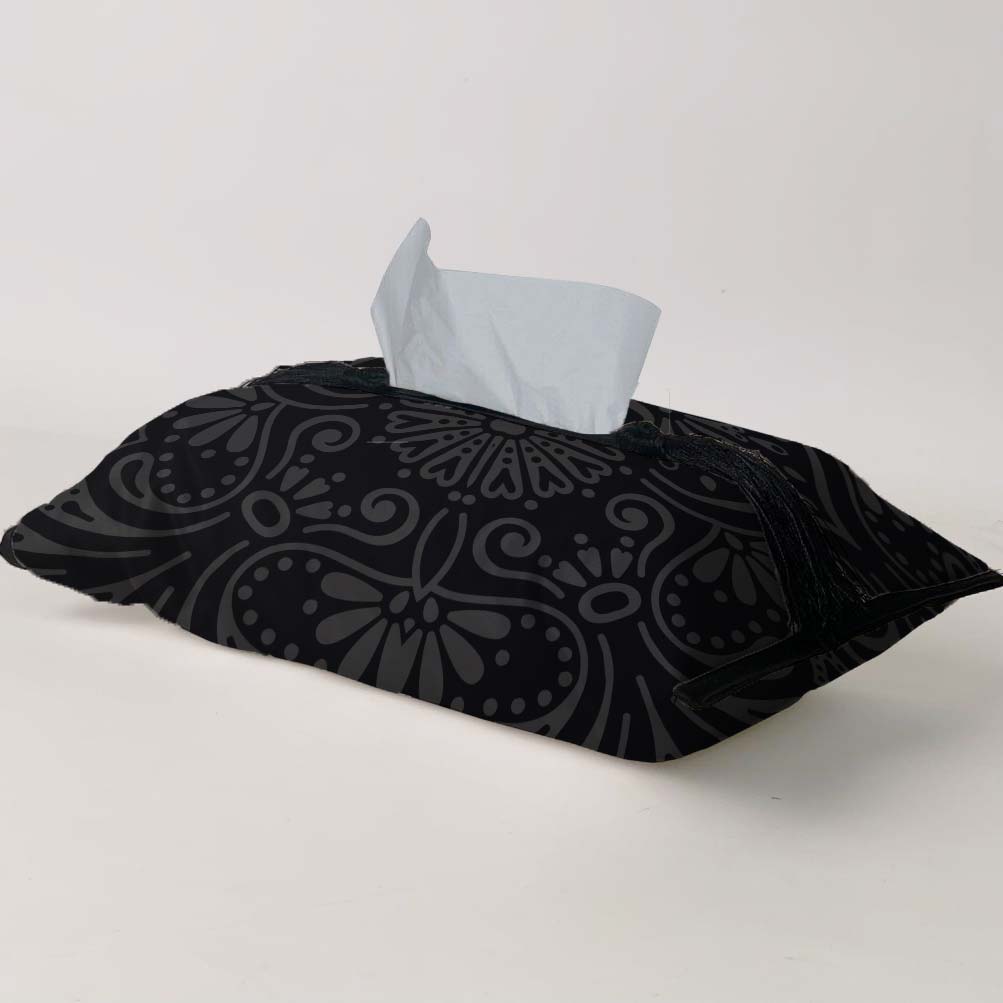 Black Tissue Box