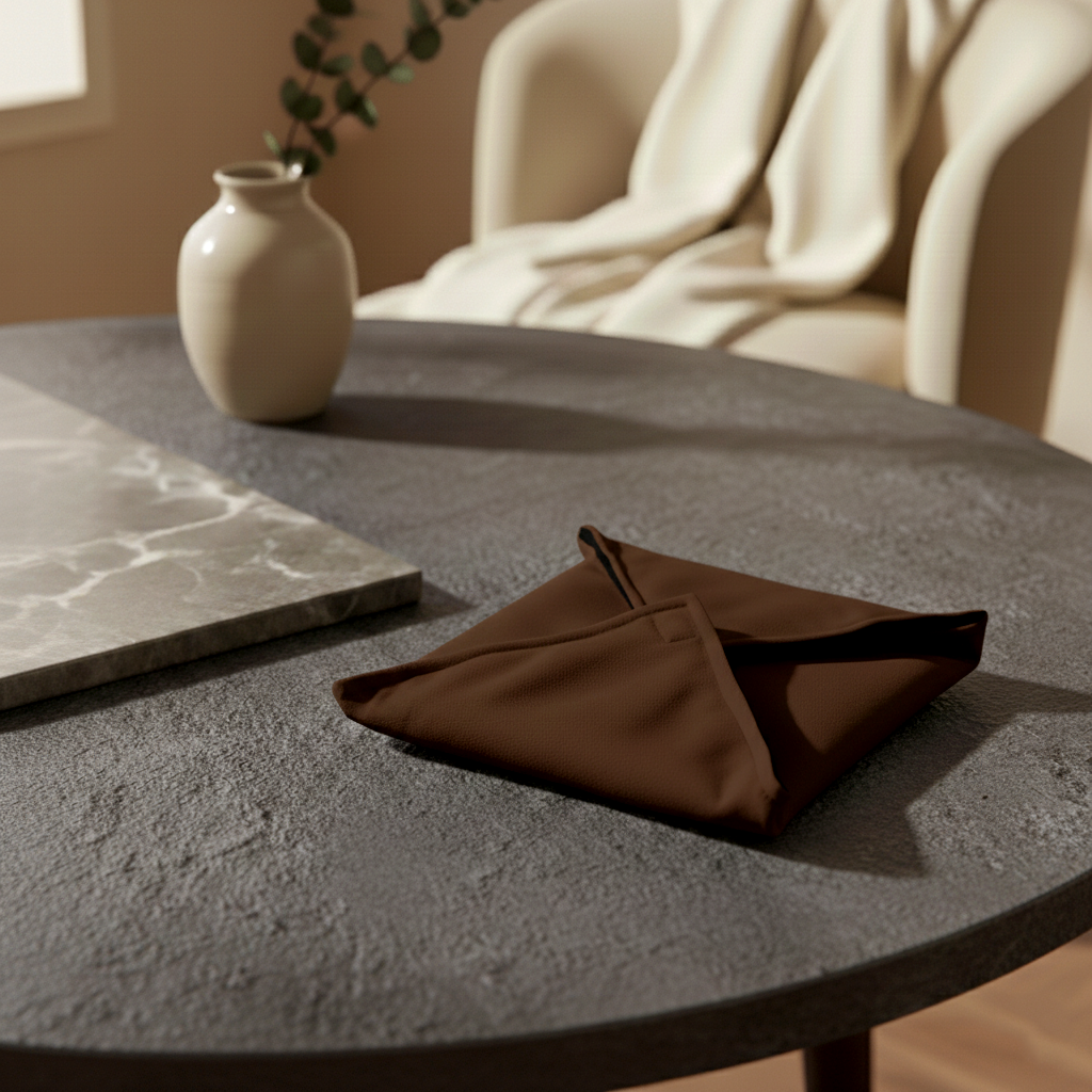 Leather - Burnt Cinnamon Roti Kapra Trendy Home