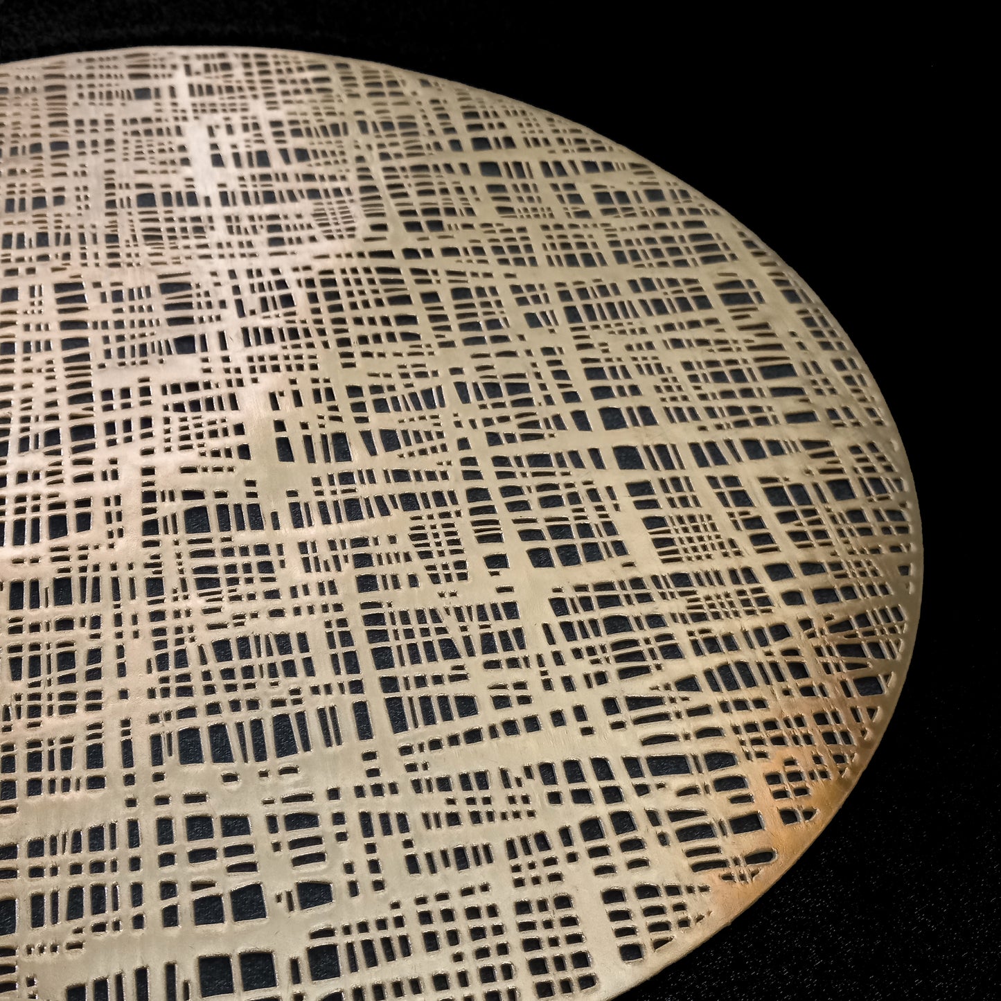 Pvc - Champagne Round Decorative Charger Plate