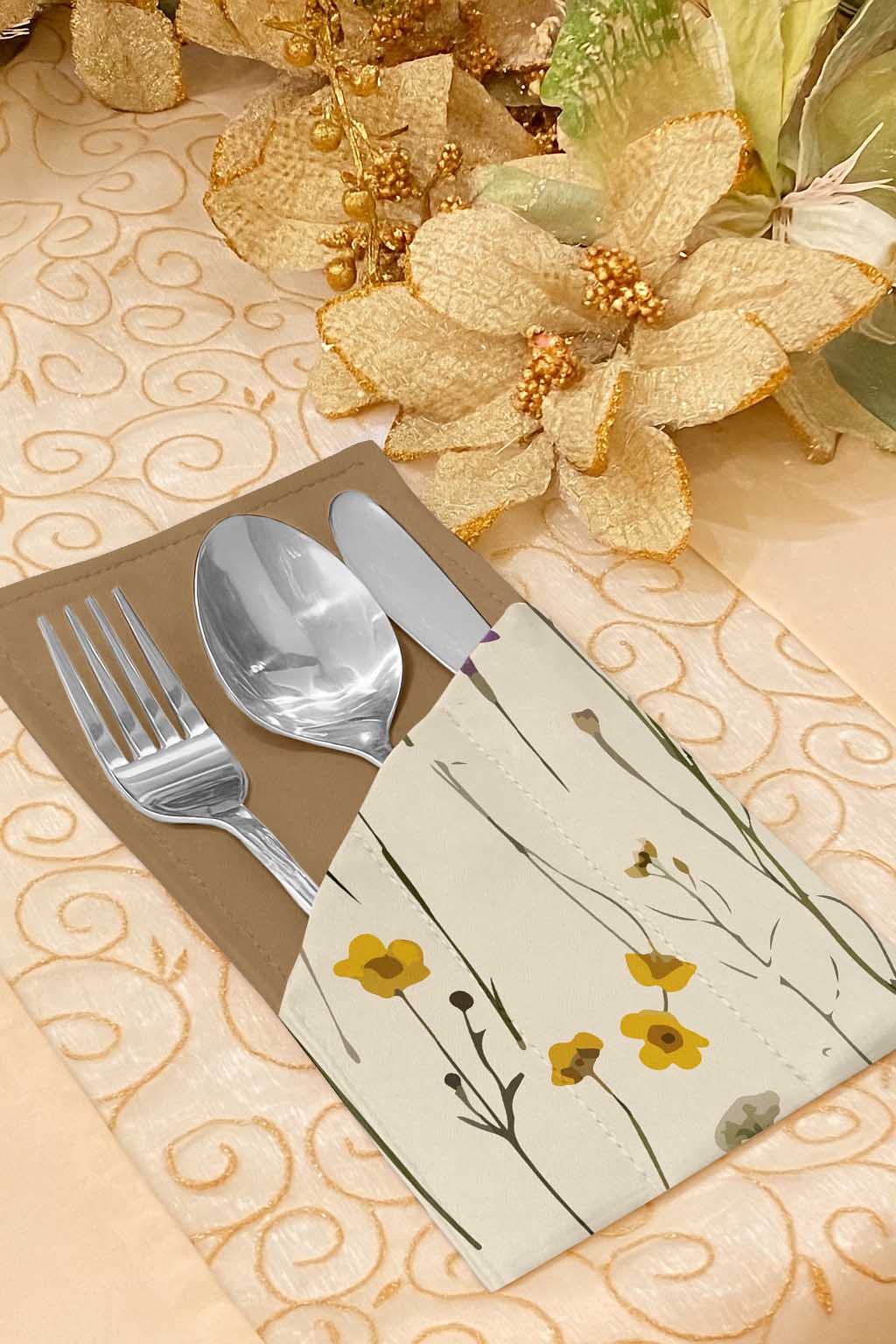 Printed - Illinois Cutlery Pouch Trendy Home