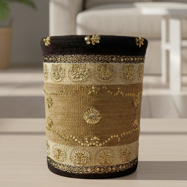 Hand Sequin - Brown Dustbin Trendy Home