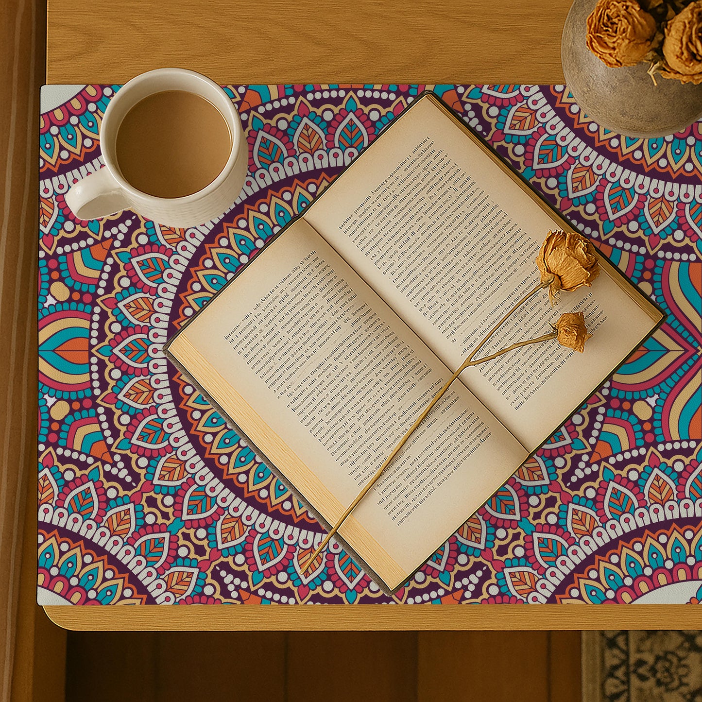 Printed - Koselig Bed Side Table Accent Trendy Home