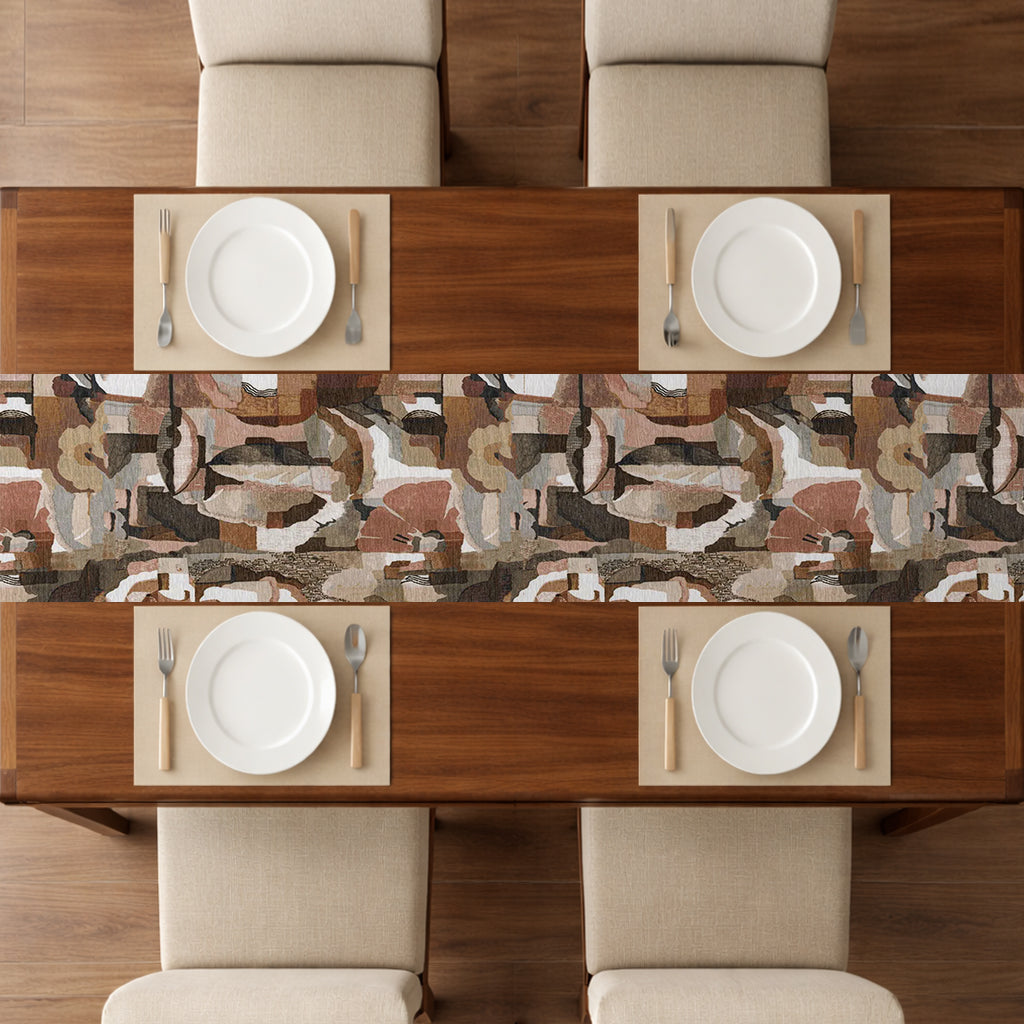 Printed - Artisan Mosaic Table Runner Trendy Home