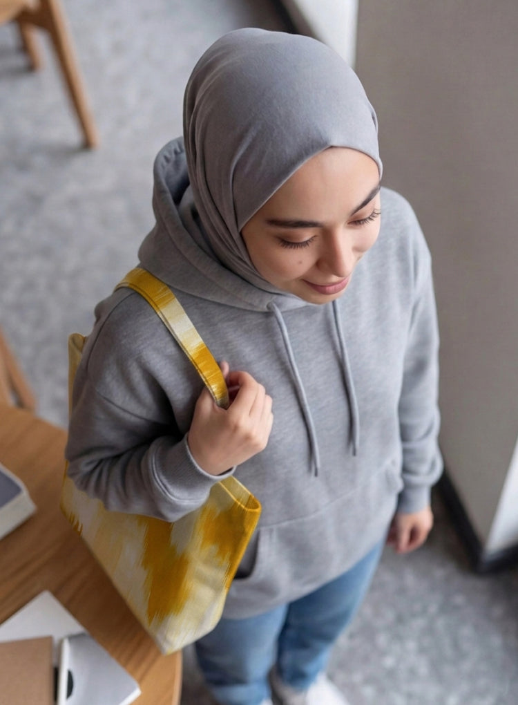 Printed - Solar Brushstroke Tote Bag Trendy Home