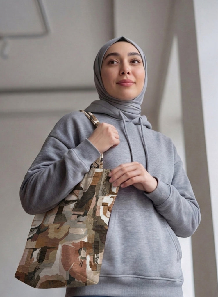 Printed - Artisan Mosaic Tote Bag Trendy Home