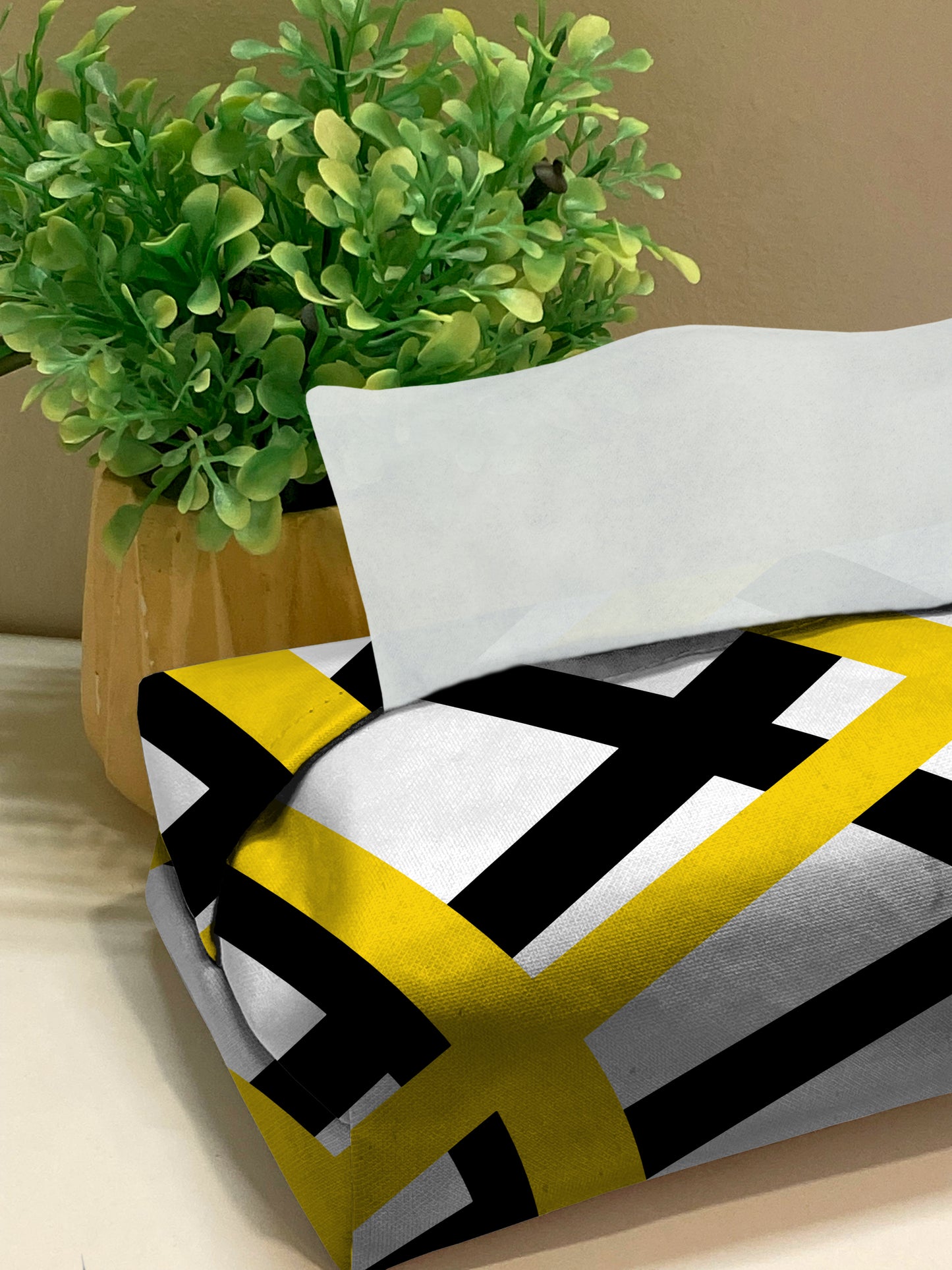 Printed - Celestial Gold Tissue Box Trendy Home