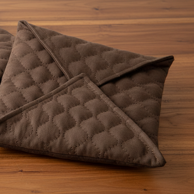 Quilted Velvet - Coffee Roti Kapra Trendy Home