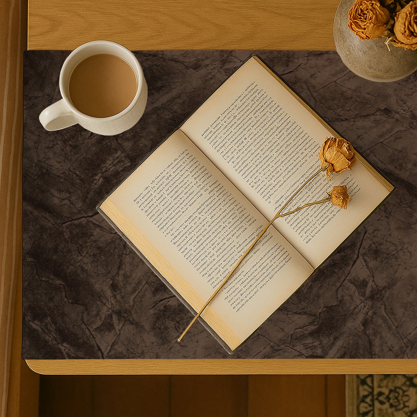 Turkish Velvet - Bronze Bed Side Table Accent Trendy Home