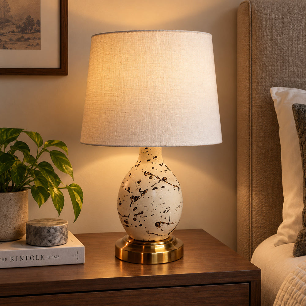 Ivory Studio Table Lamp White Trendy Home