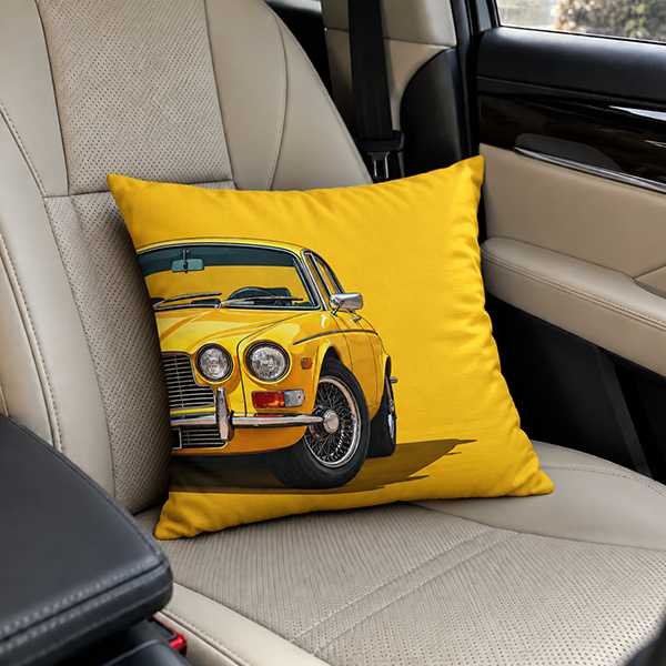 The Yellow Roadster Cushion Cover Trendy Home