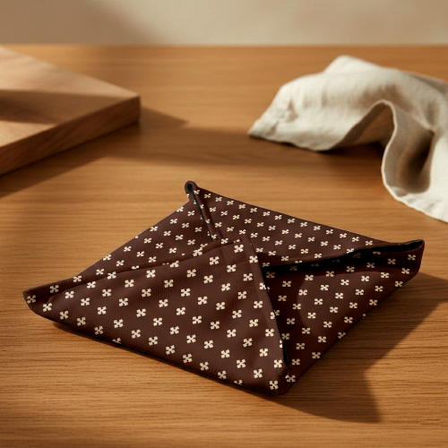 Printed - Espresso Foulard Roti Kapra Trendy Home