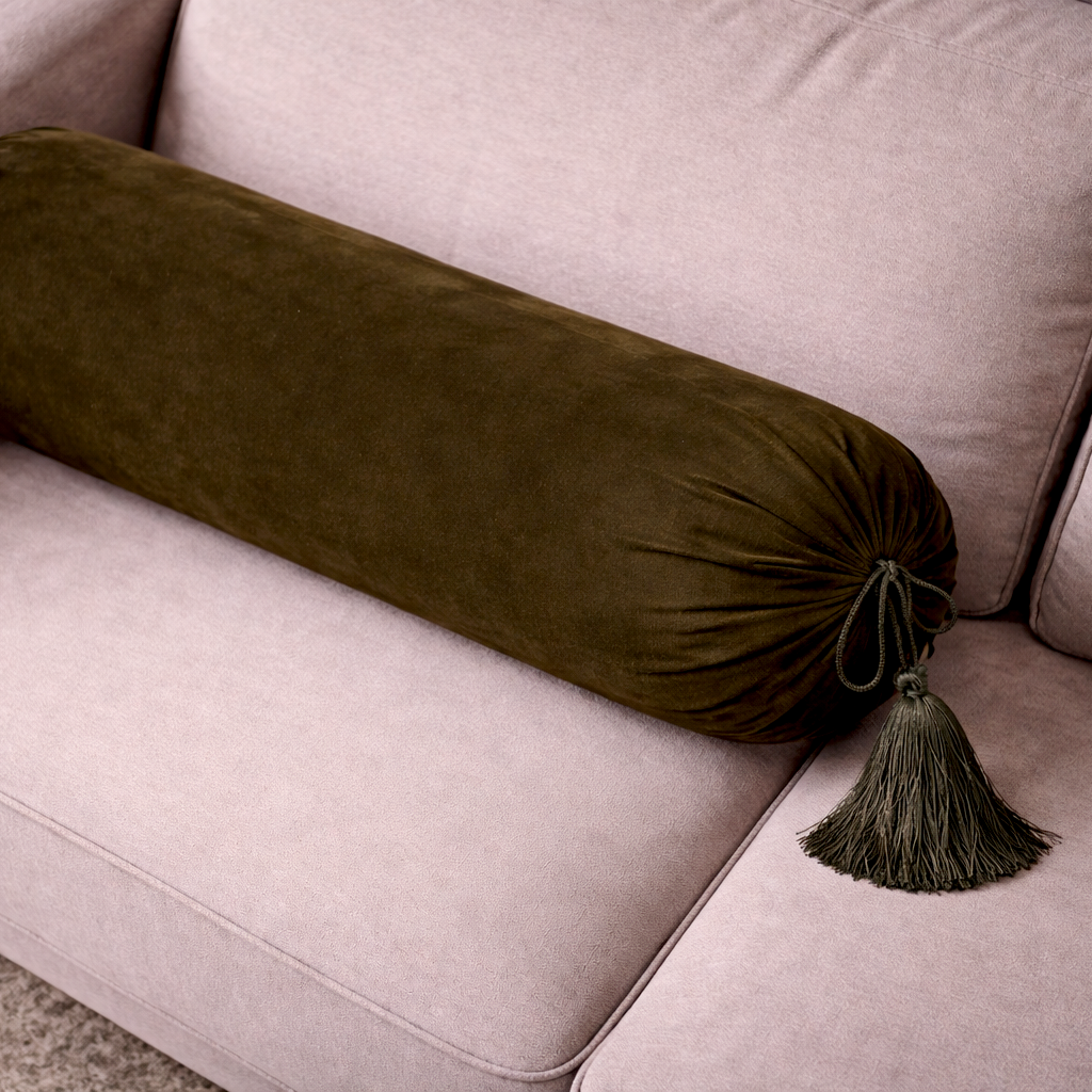 Malai Velvet - Fawn Round Pillow Cover (pair) Trendy Home