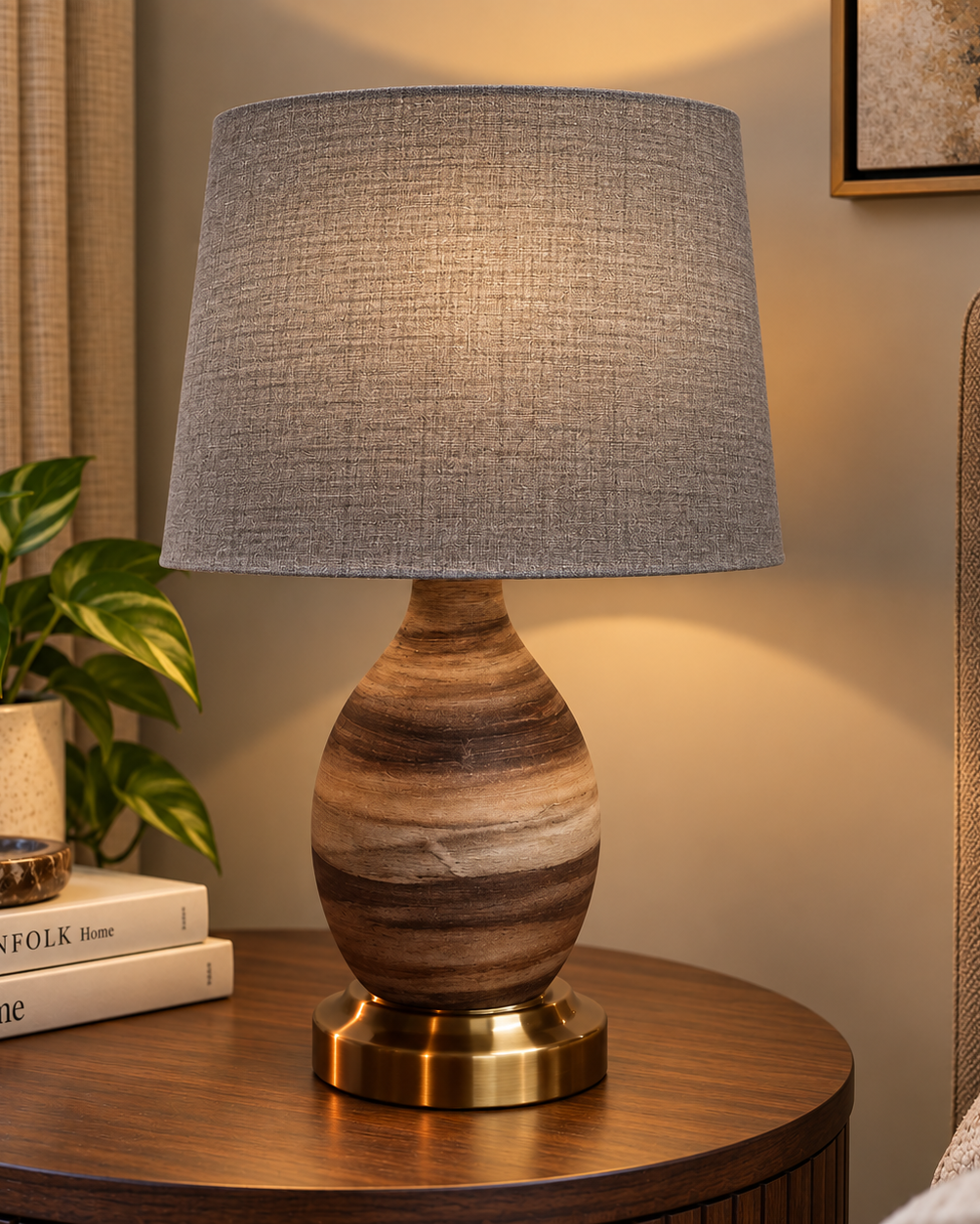 The Canyon Table Lamp Gray Trendy Home