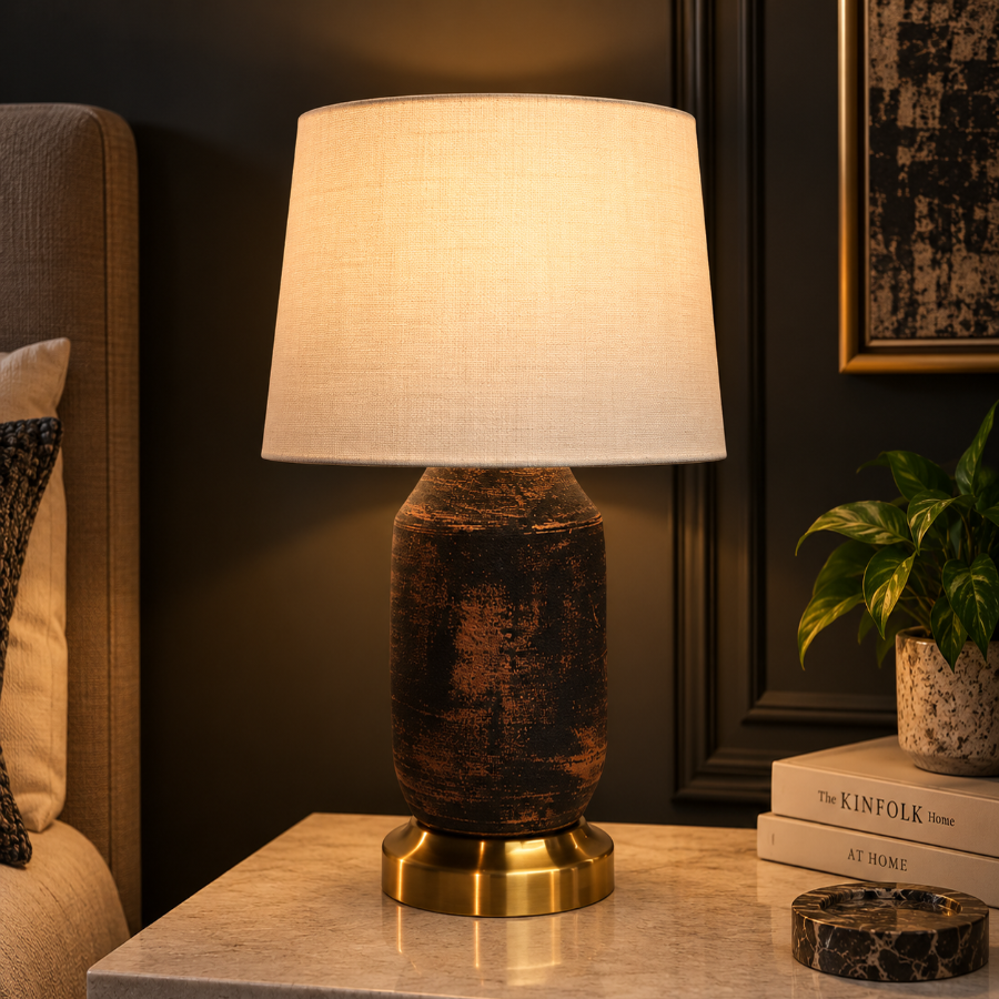 Egyptian Table Lamp White Trendy Home