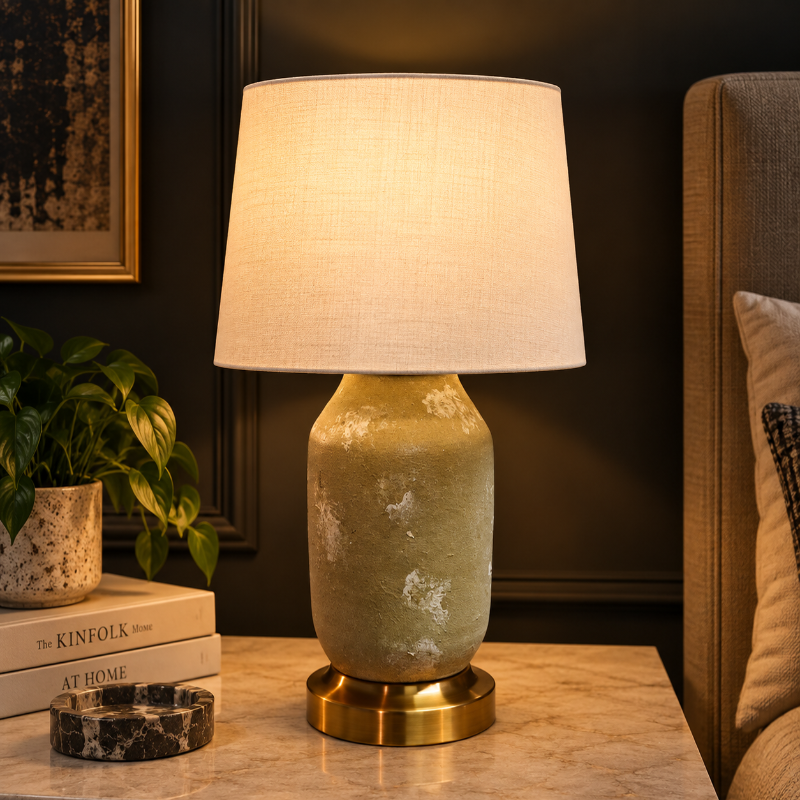 Tuscan Table Lamp White Trendy Home