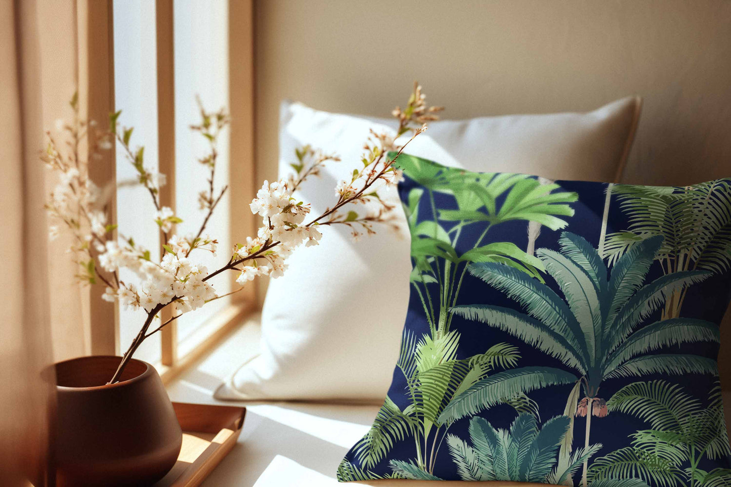 Printed - Night Pine Cushion Cover Trendy Home