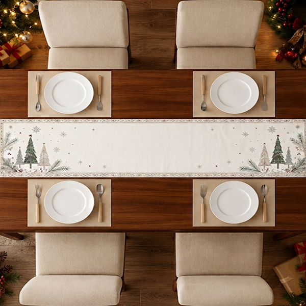 Printed - Winter Frost Table Runner