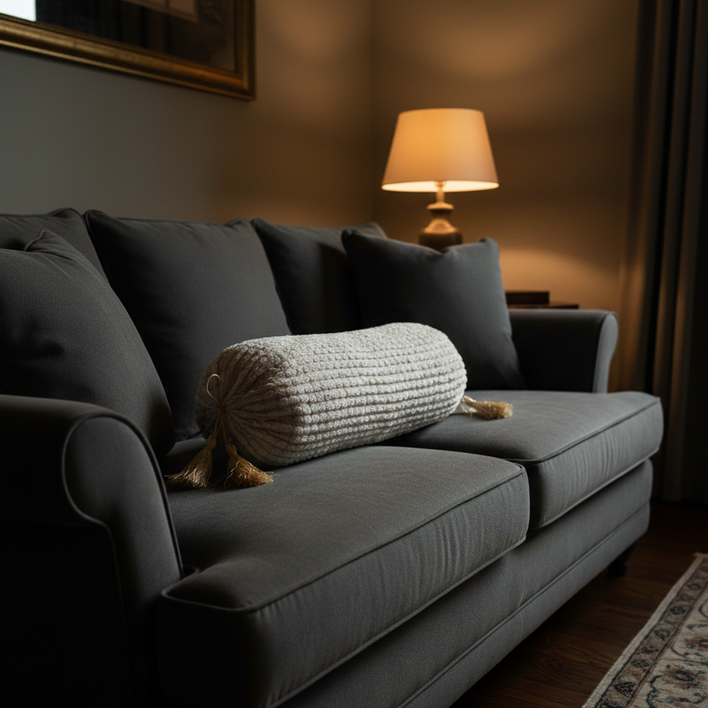 Corduroy Fur - Condense Round Pillow (pair) Trendy Home