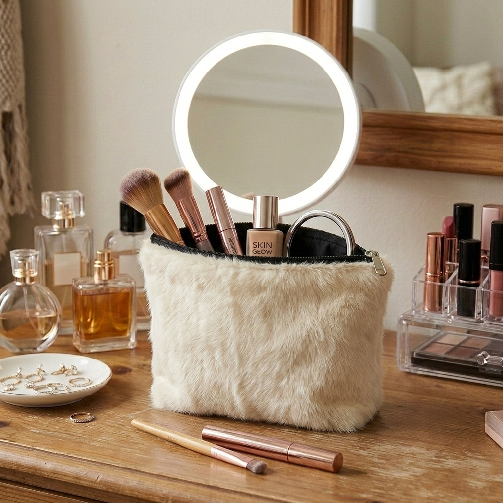 Cat Fur - Oasis Cosmetic Pouch