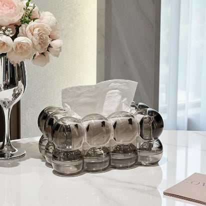 Luxe Transparent Marshmellow Tissue Holder Trendy Home