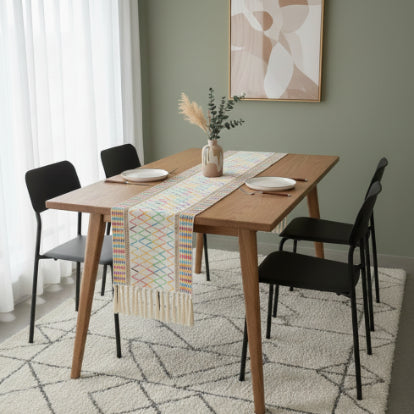 Crochet - Whimsical & Cream Table Runner