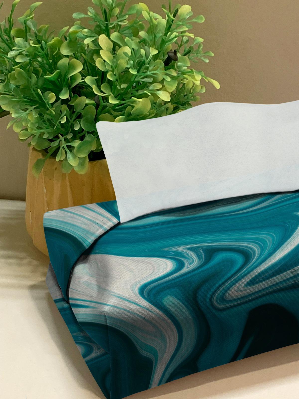 Printed - Blue Dumortierite Tissue Box Trendy Home