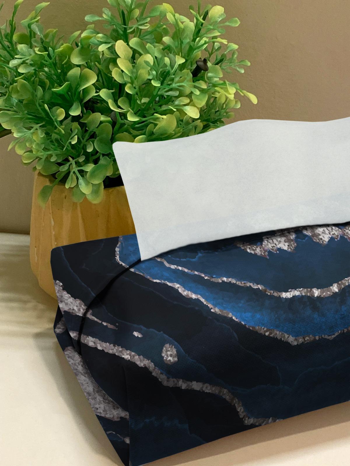 Printed - Blue Moana Tissue Box Trendy Home