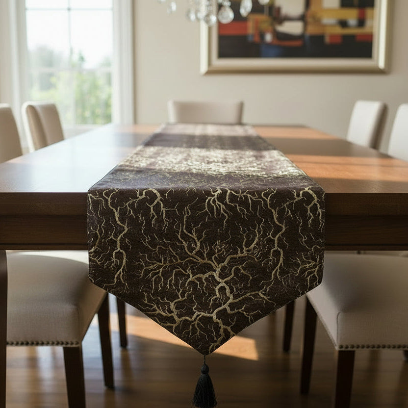 Shanghai - Khaki Table Runner Trendy Home