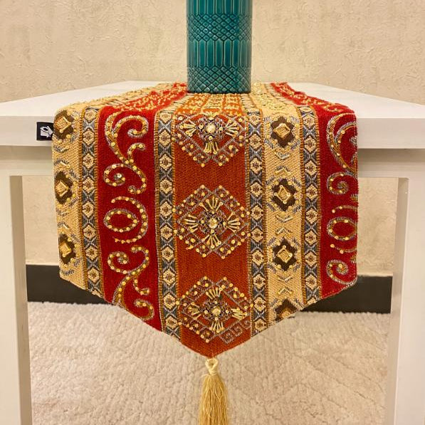 Hand Sequin - Scarlet Table Runner Trendy Home