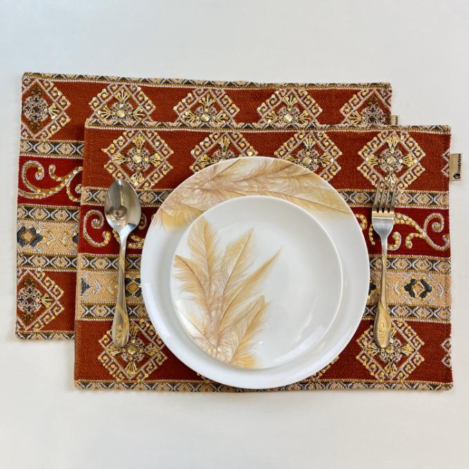 Hand Sequin - Scarlet Table Mat trendy home