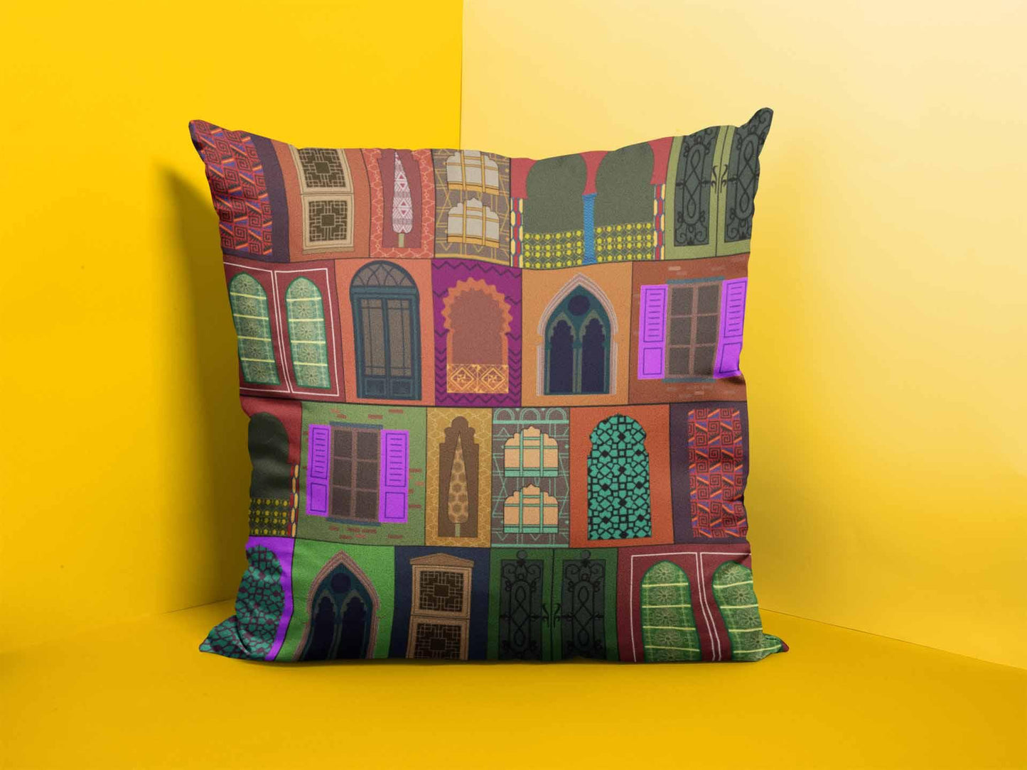 Printed - Mughal Glory Cushion Cover Trendy Home