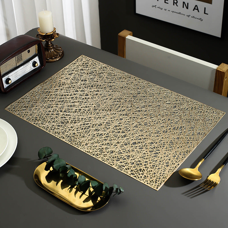 Pvc - Gold Thread Table Mat