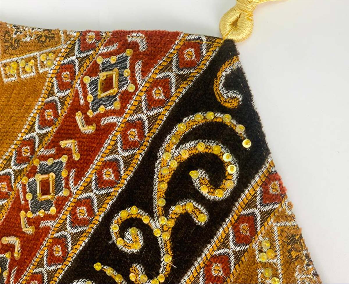 Hand Sequin - Mustard Table Runner Trendy Home