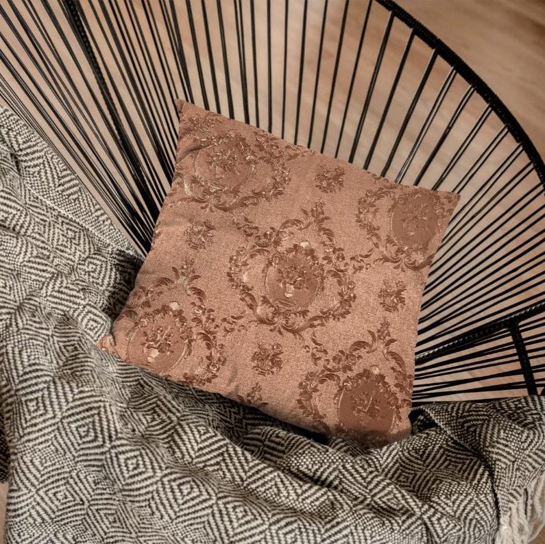 Embossed Leather - Blush Umber Cushion Cover Trendy Home