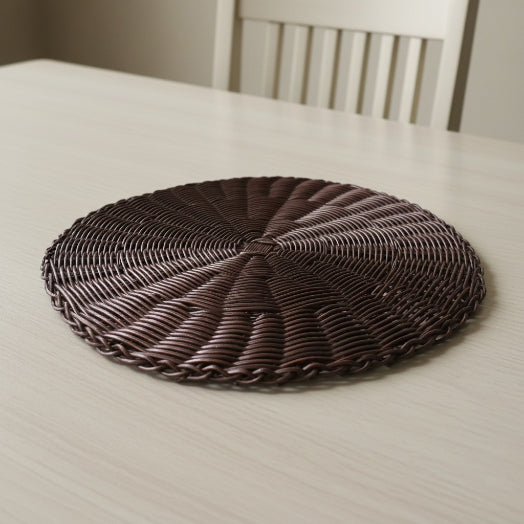 Rattan - Coffee Charger Plate