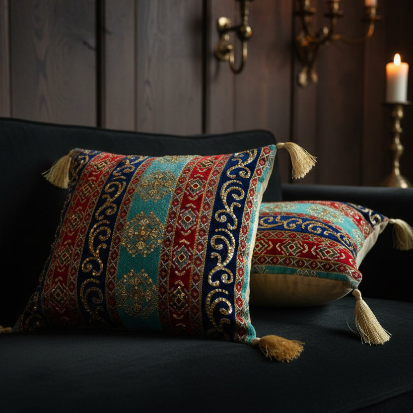 Hand Sequin - Forest Cushion Cover Trendy Home