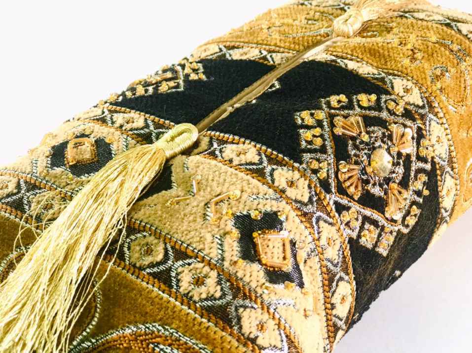 Hand Sequin - Spot Black Tissue Box Trendy Home