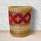 Hand Sequin - Queen Red Dustbin Trendy Home