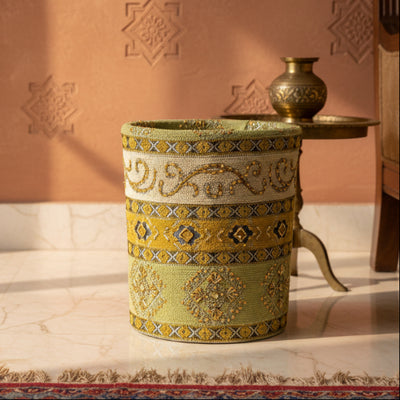 Hand Sequin - Green Dustbin Trendy Home