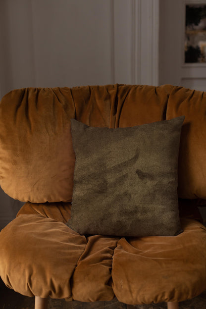 Malai Velvet - Olive Brown Cushion Cover