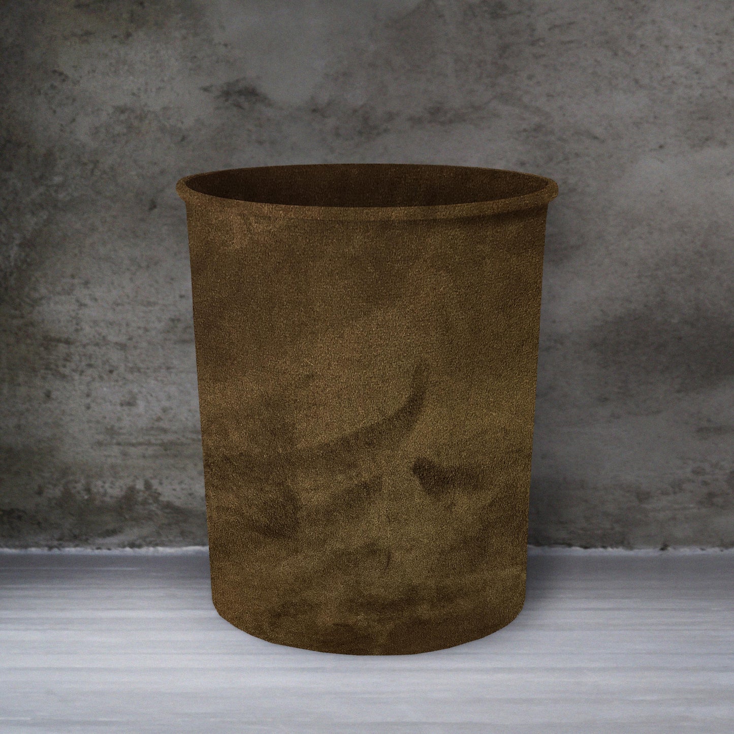 Malai Velvet - Olive Brown Dustbin